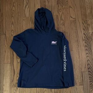 Vineyard Vines Navy Long Sleeve Kids Tee